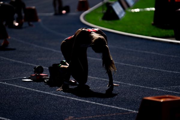 Luna Thiel (VfL Eintracht Hannover) waehrend der deutschen Leichtathletik-Meisterschaften im Olympiastadion am 26.06.2022 in Berlin